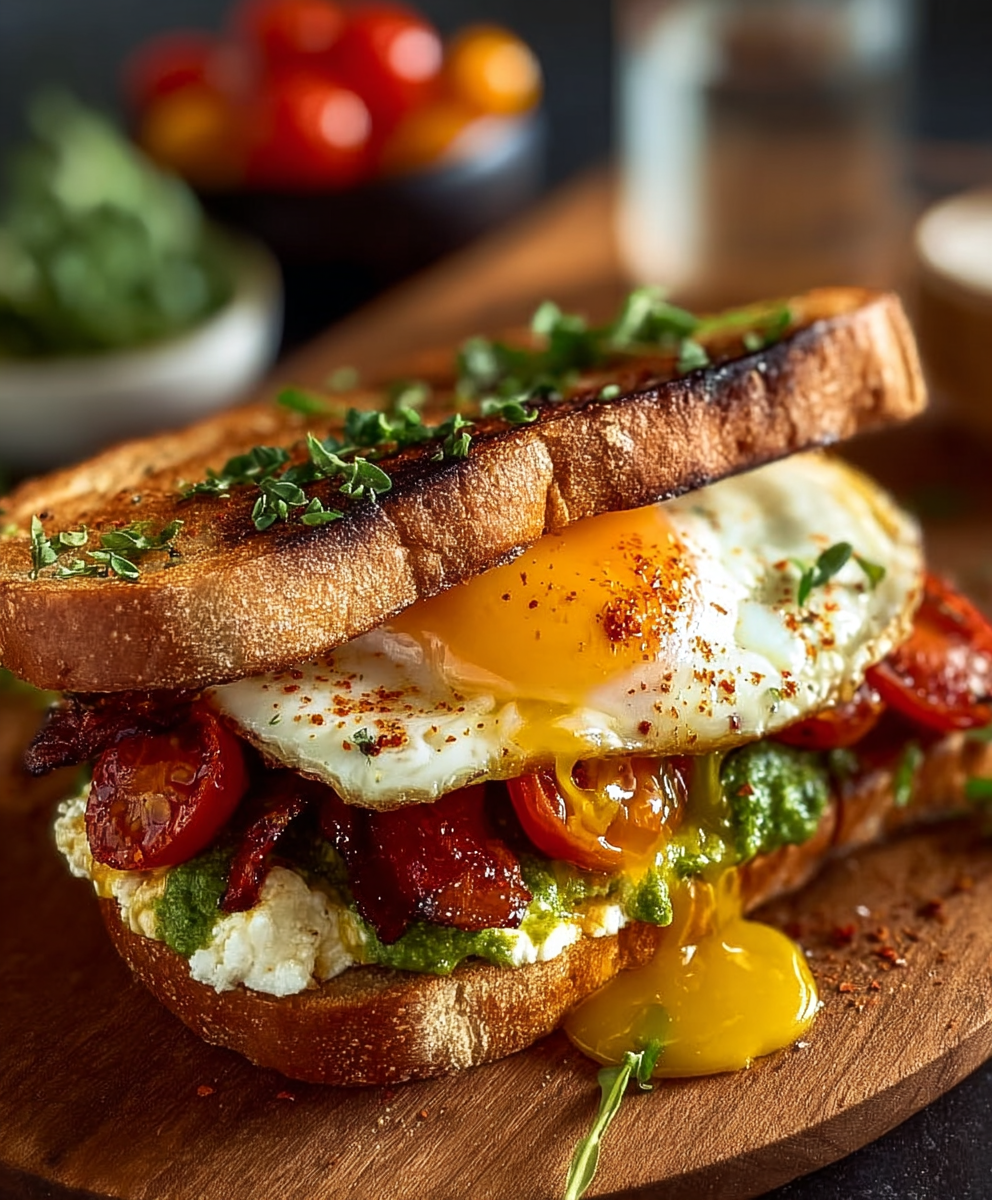 Mediterranean Breakfast Sandwich