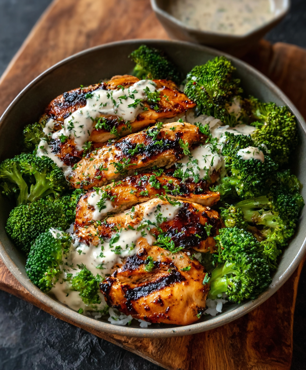 Grilled Chicken & Broccoli Bowls