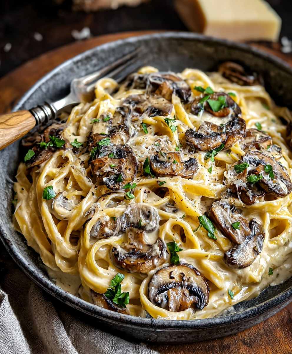 Creamy Mushroom Gruyere Pasta