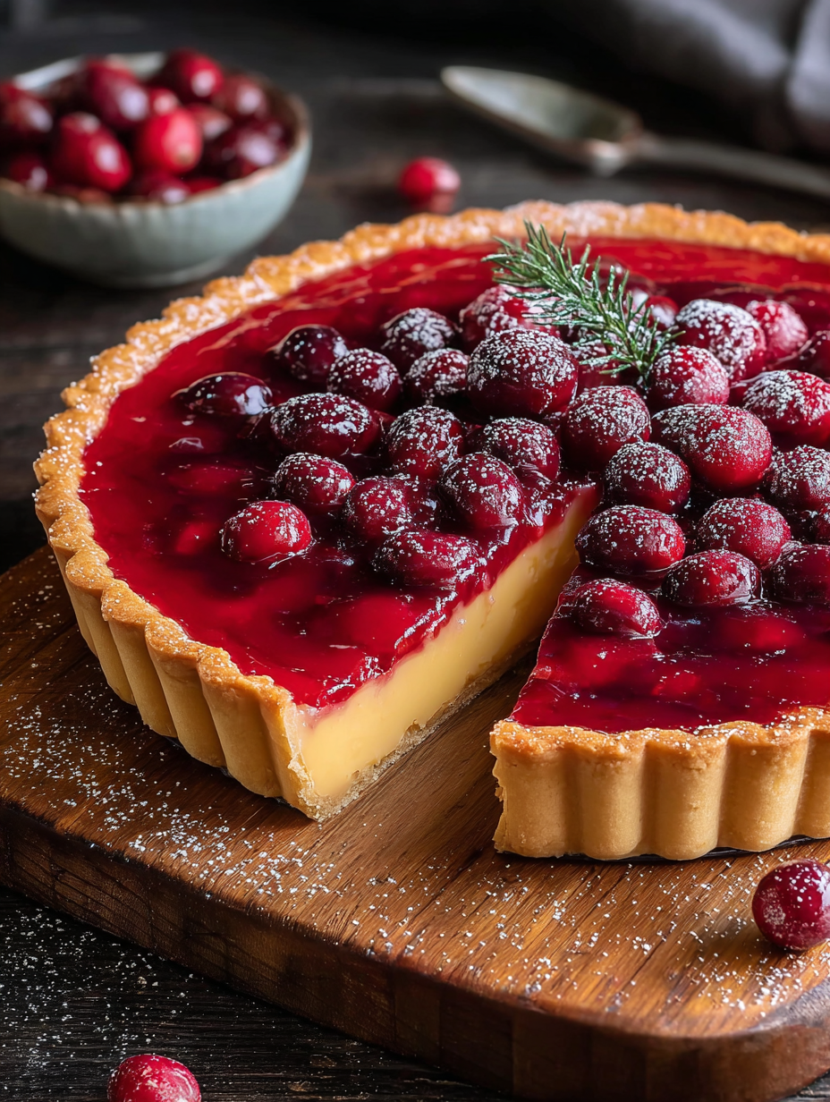 Cranberry curd being blended in a bright kitchen