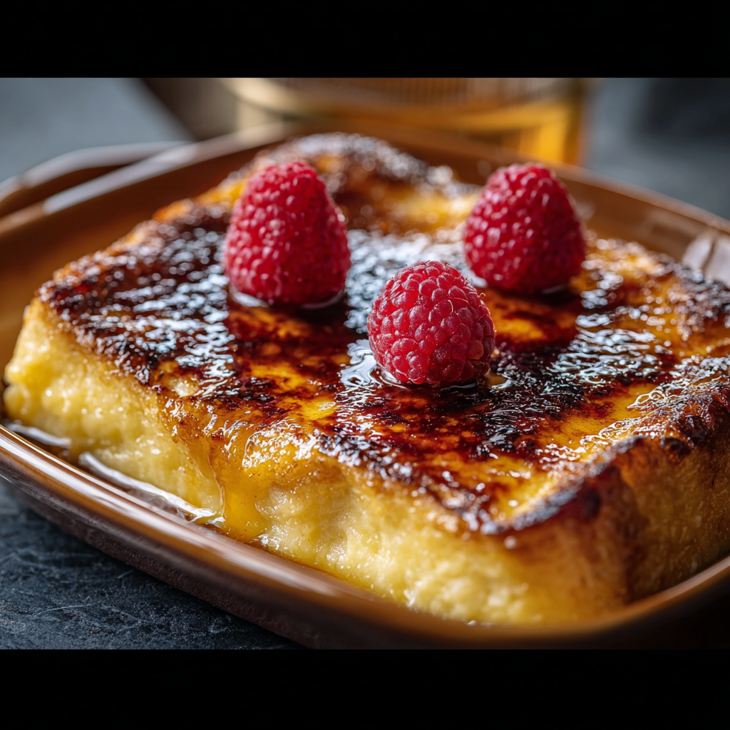 Baked French toast casserole cooling