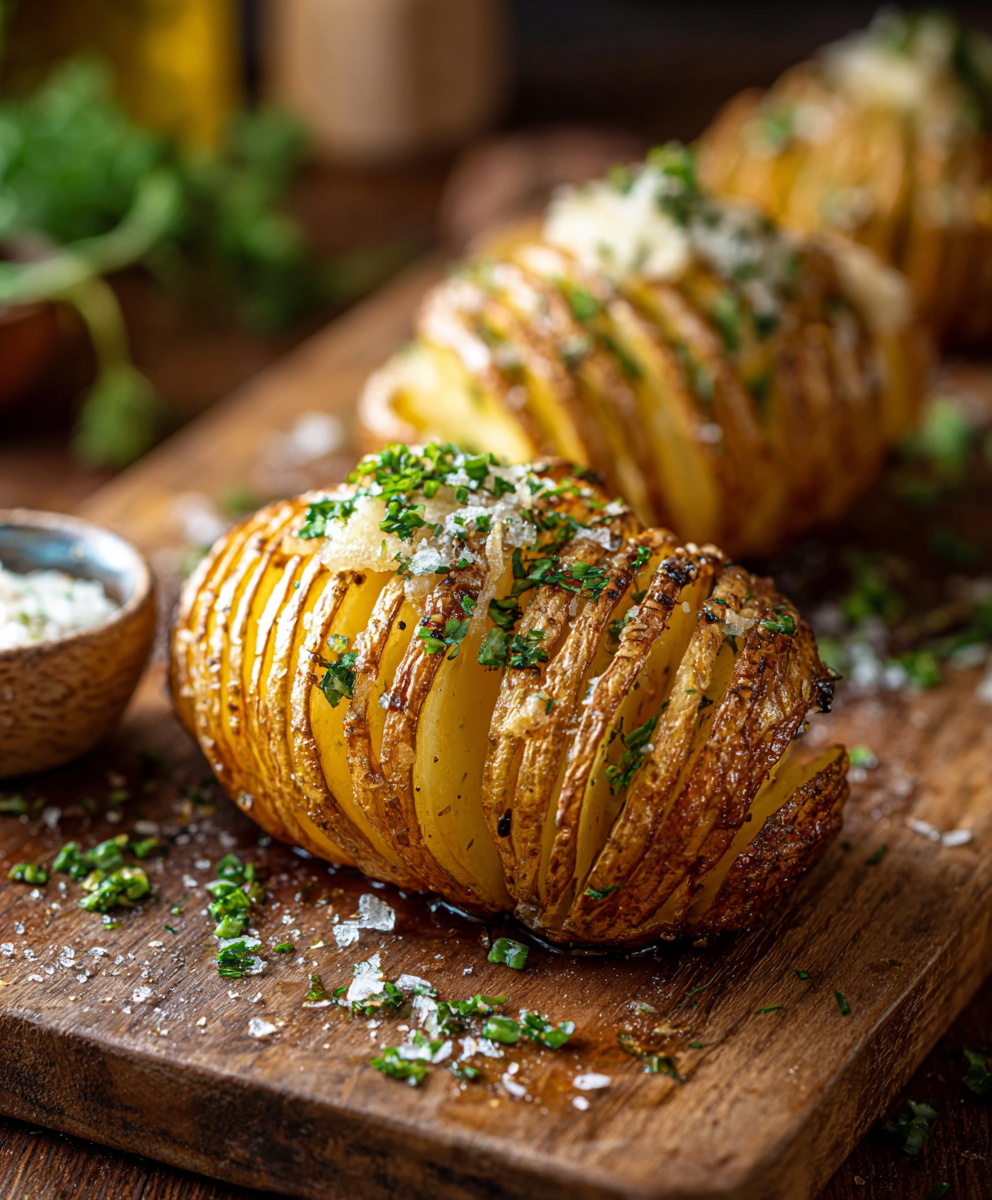 Crispy Hasselback Potatoes