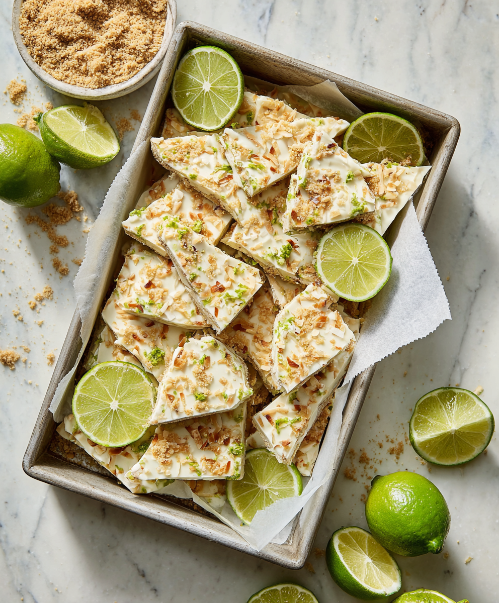 Key Lime Pie Yogurt Bark ingredients and preparation