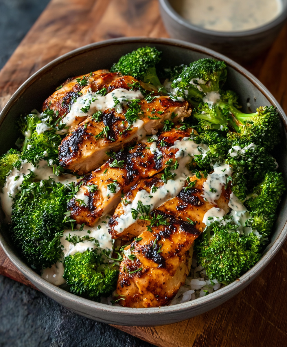 Grilled Chicken & Broccoli Bowls