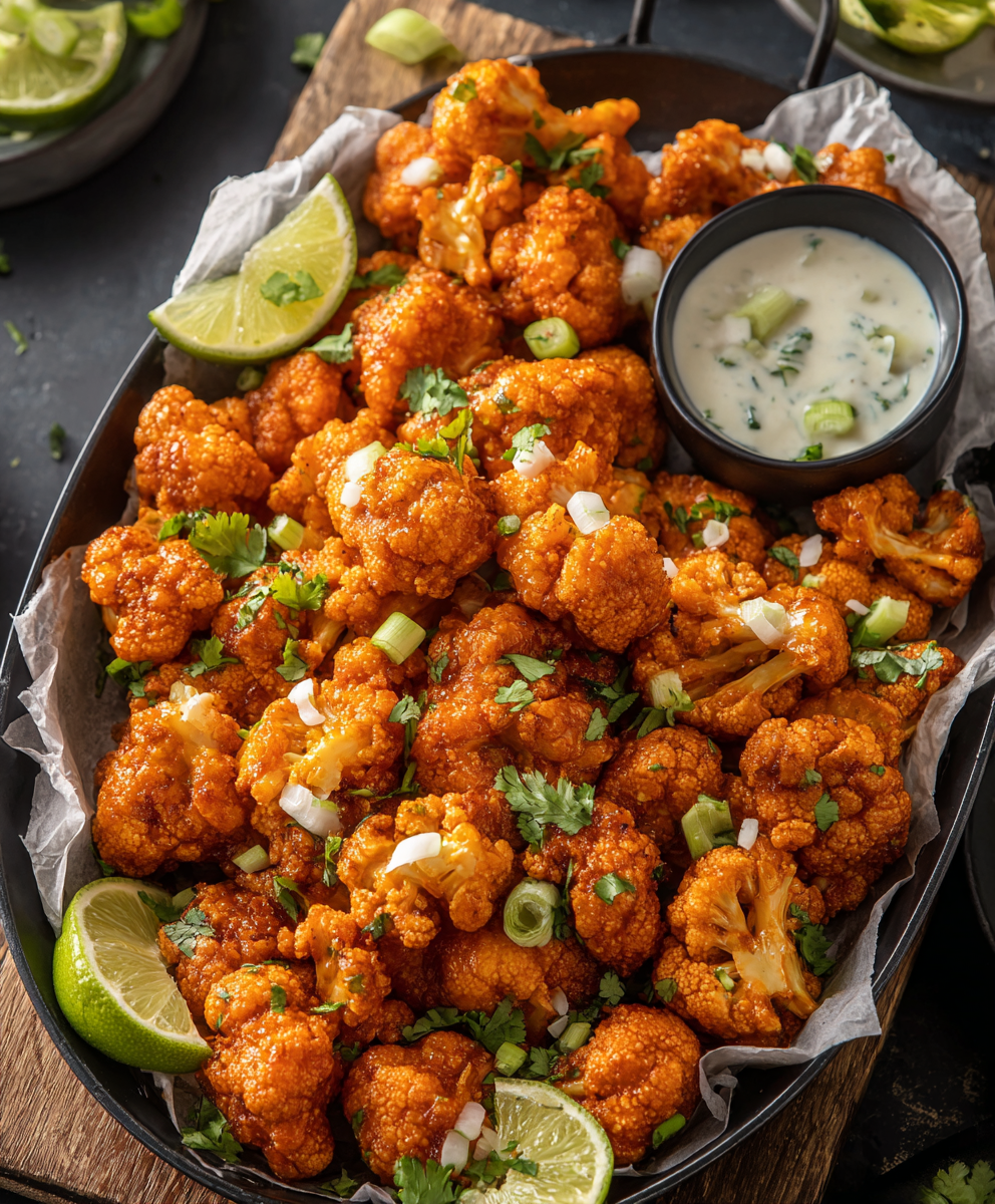 Air Fryer Buffalo Cauliflower