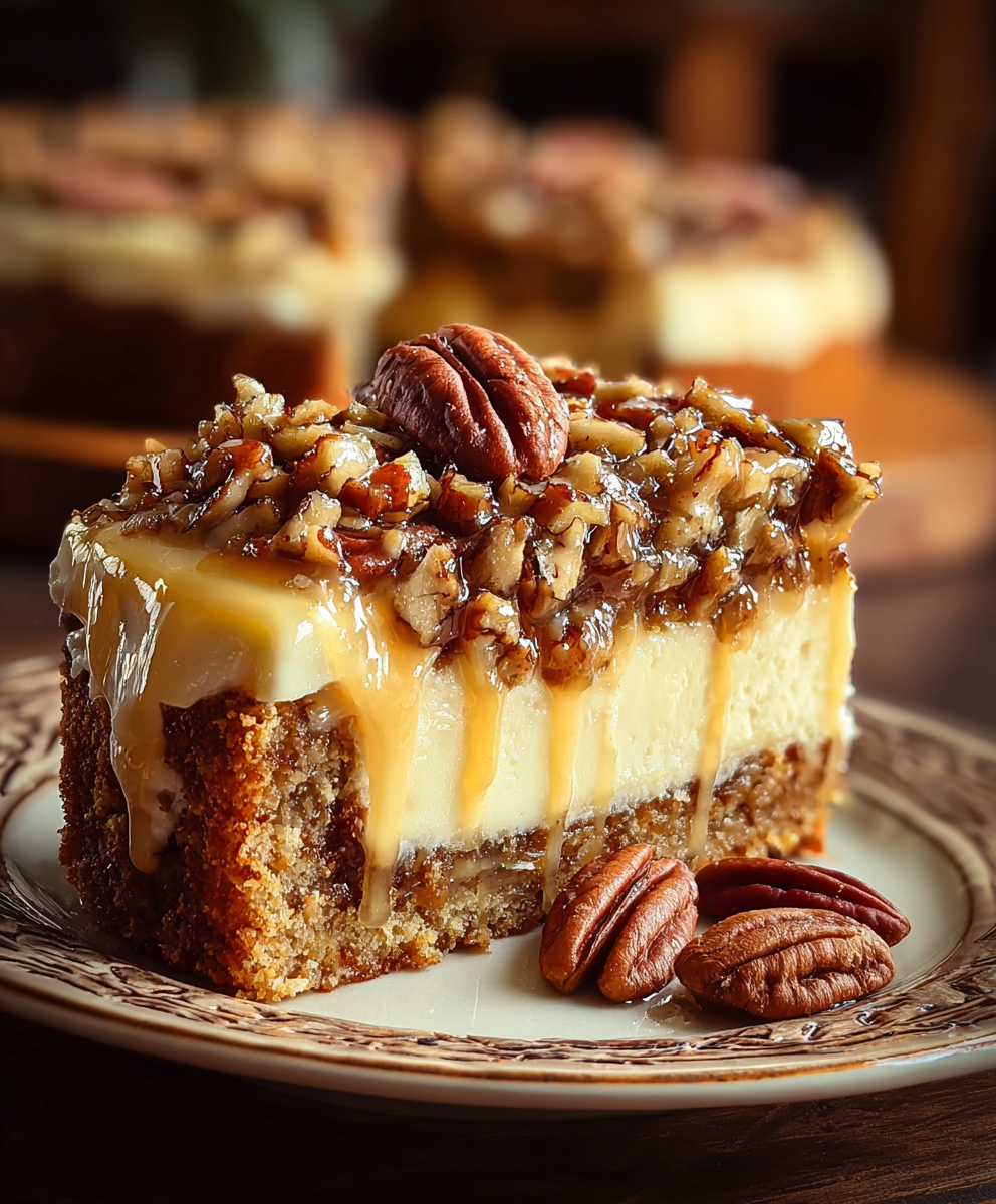 Gooey Butter Pecan Cake