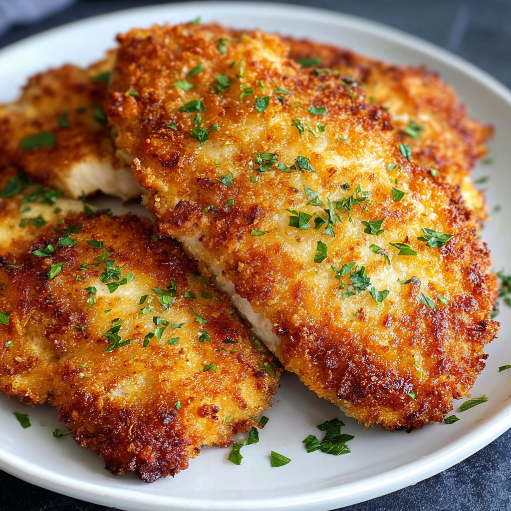Air Fryer Parmesan Crusted Chicken