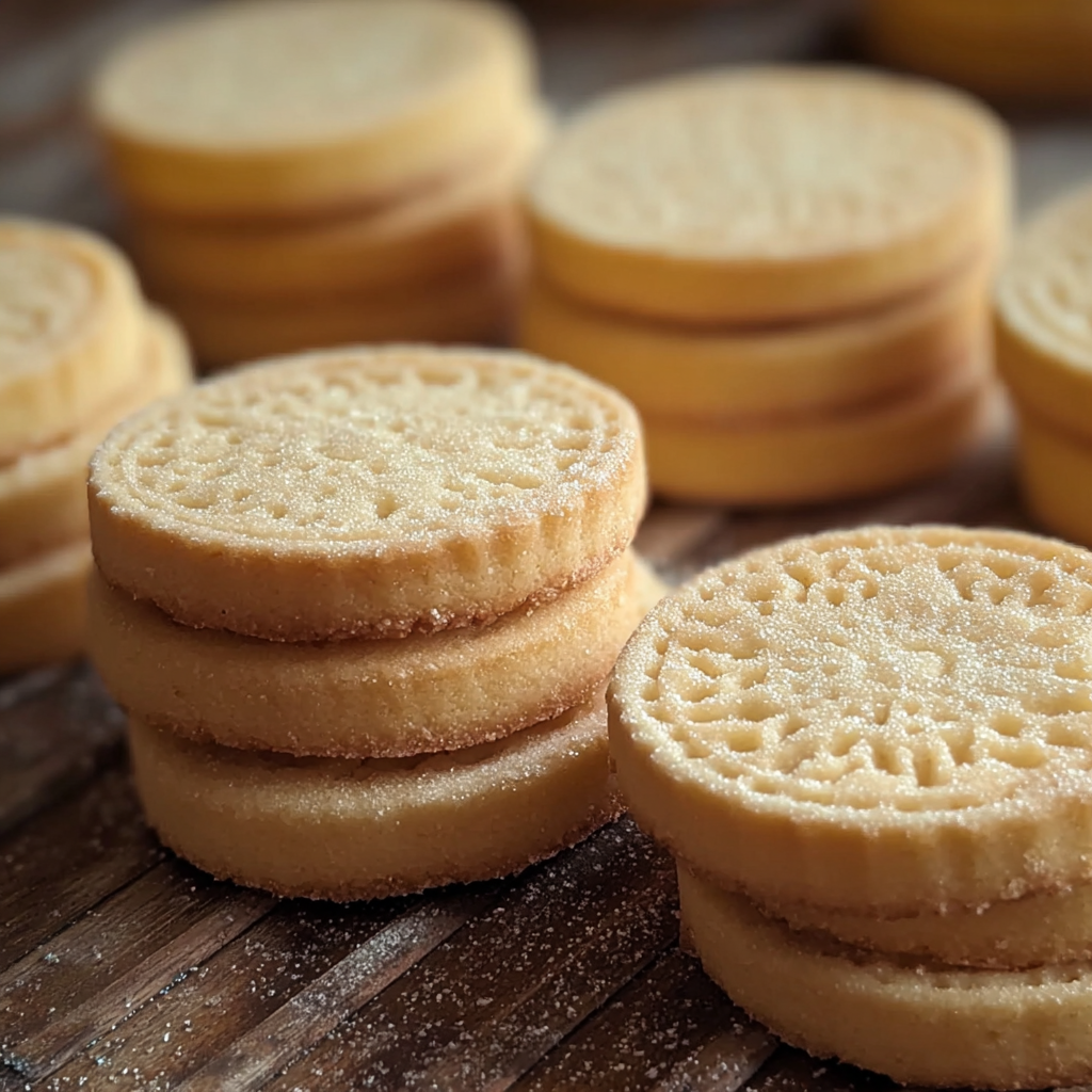 Sliced French butter cookies ready for baking