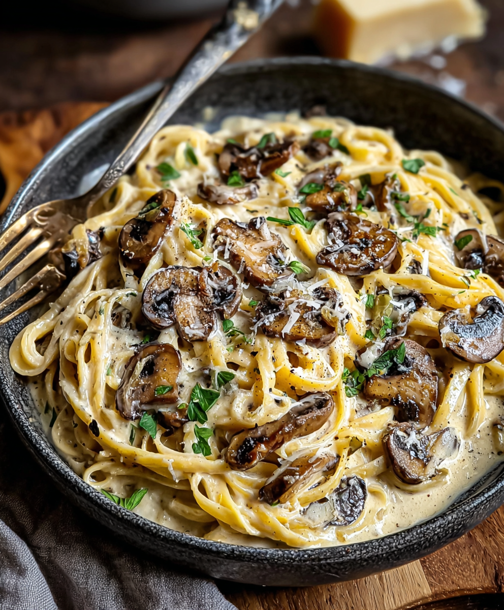 Creamy Mushroom Gruyere Pasta