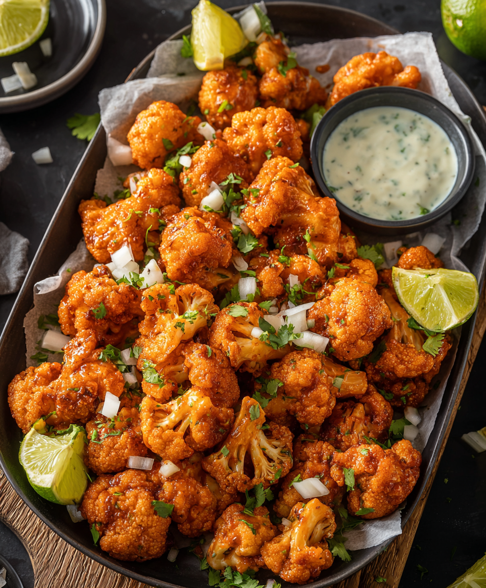 Air Fryer Buffalo Cauliflower