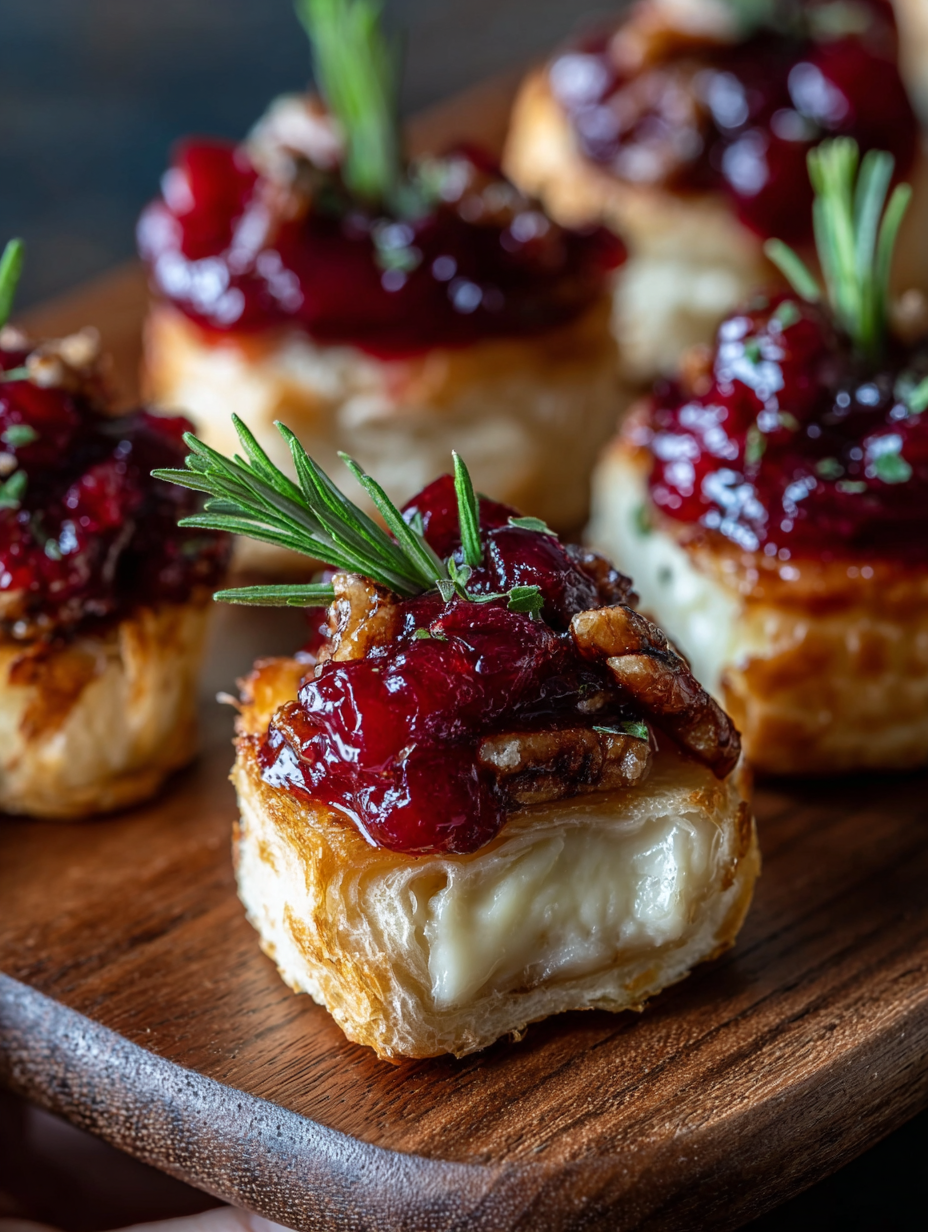 Baked Cranberry Brie Bites