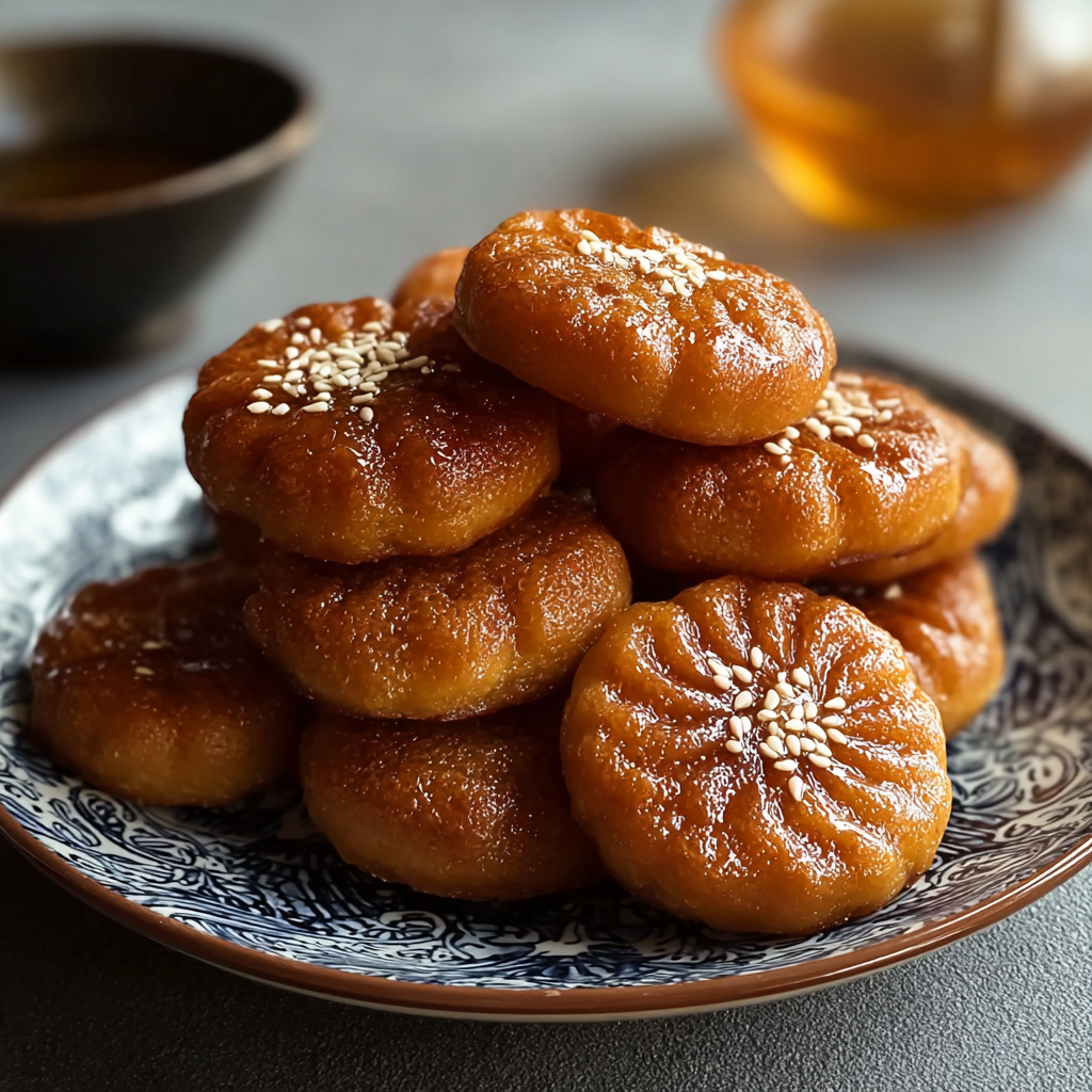 Glazed Yakgoa cooling on rack