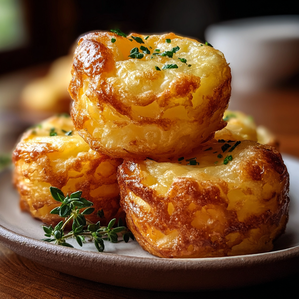 Close up of a cheese puff split open showing melty interior