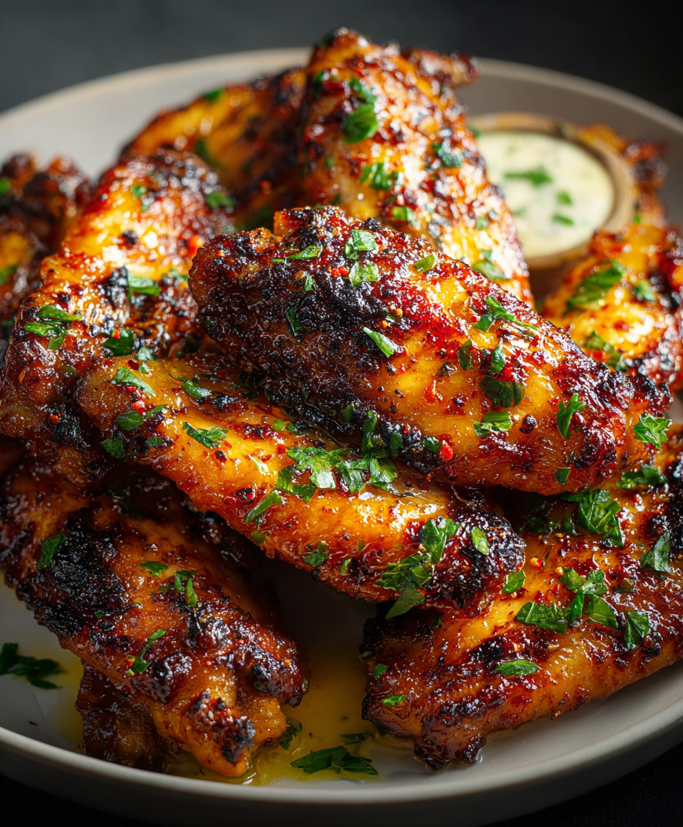 Cajun Garlic Chicken Wings