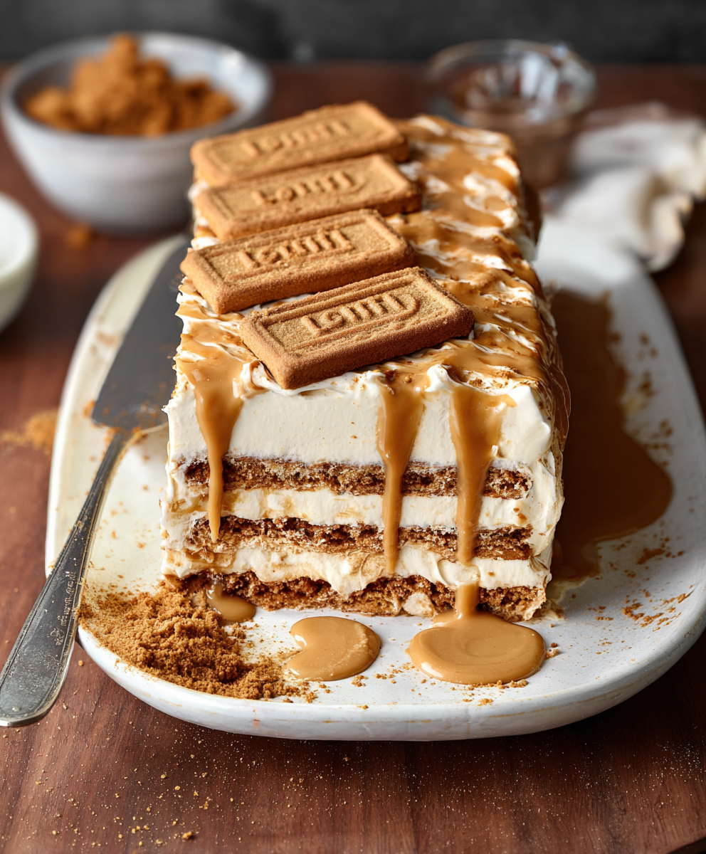 Biscoff Icebox Cake