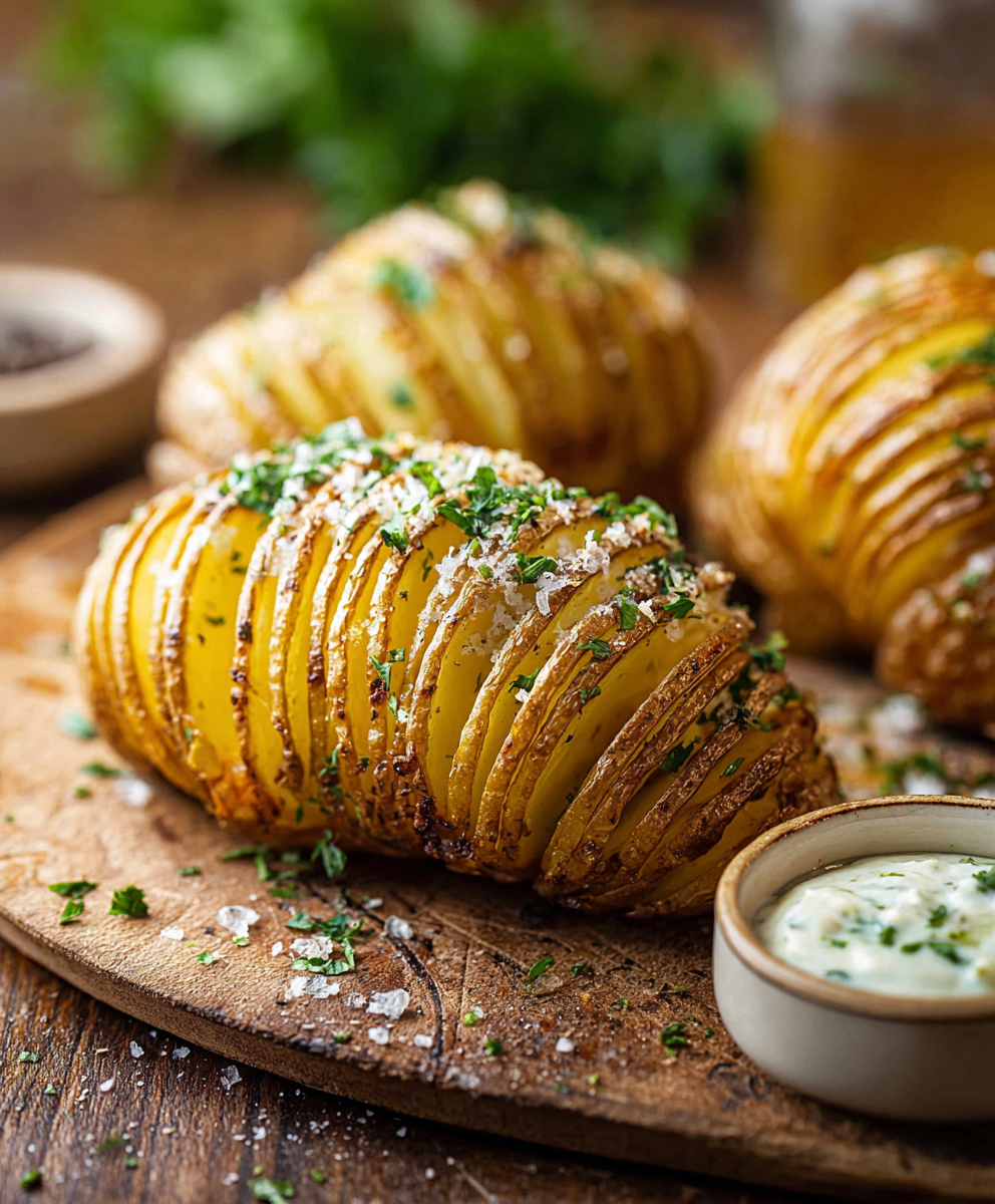 Classic Hasselback Potatoes