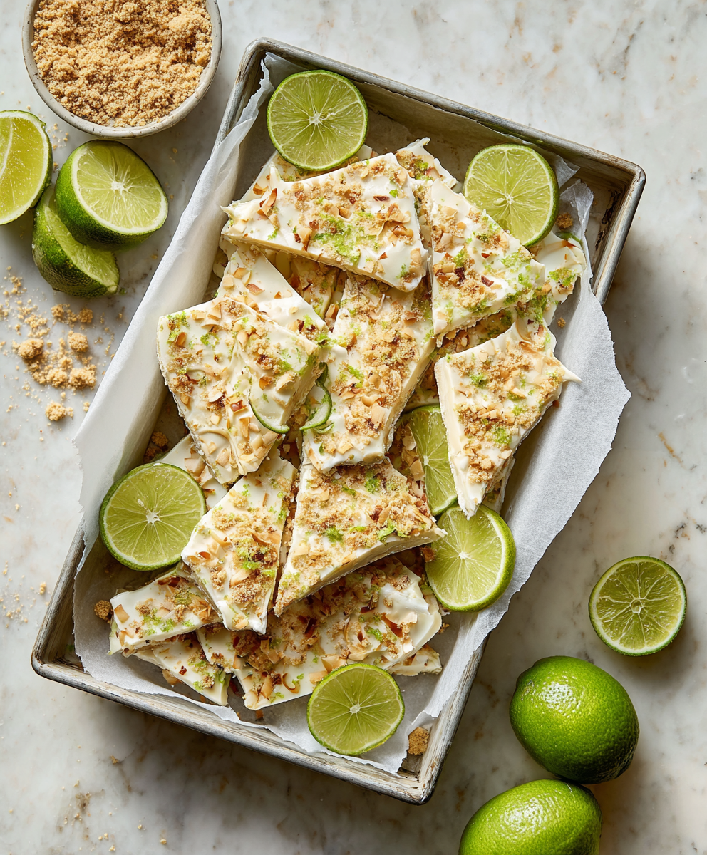 Key Lime Pie Yogurt Bark