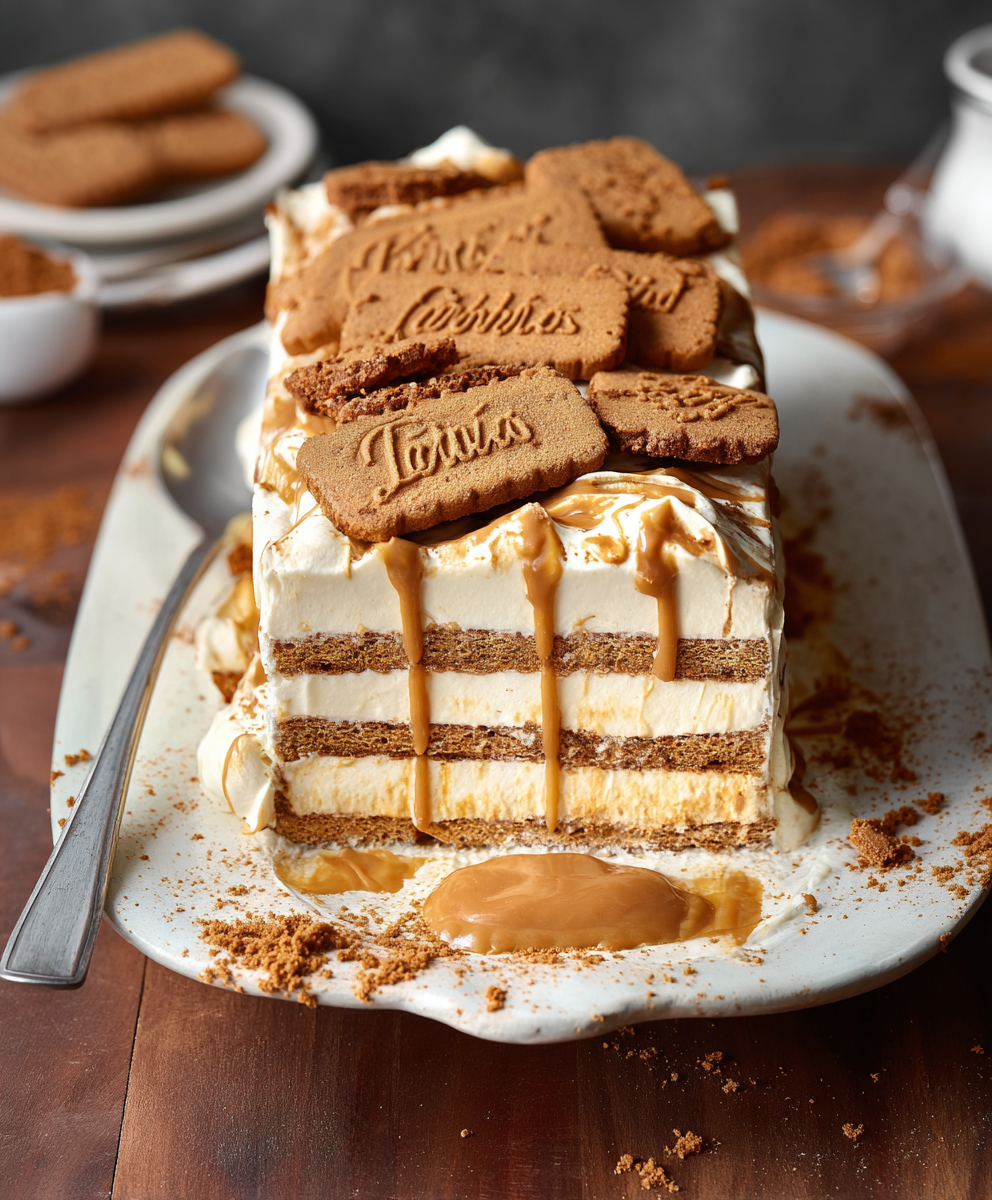Biscoff Icebox Cake