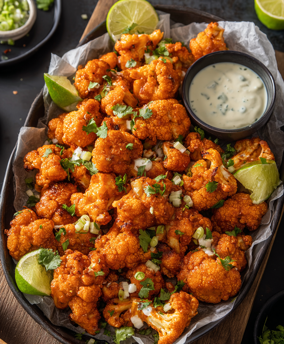 Air Fryer Buffalo Cauliflower