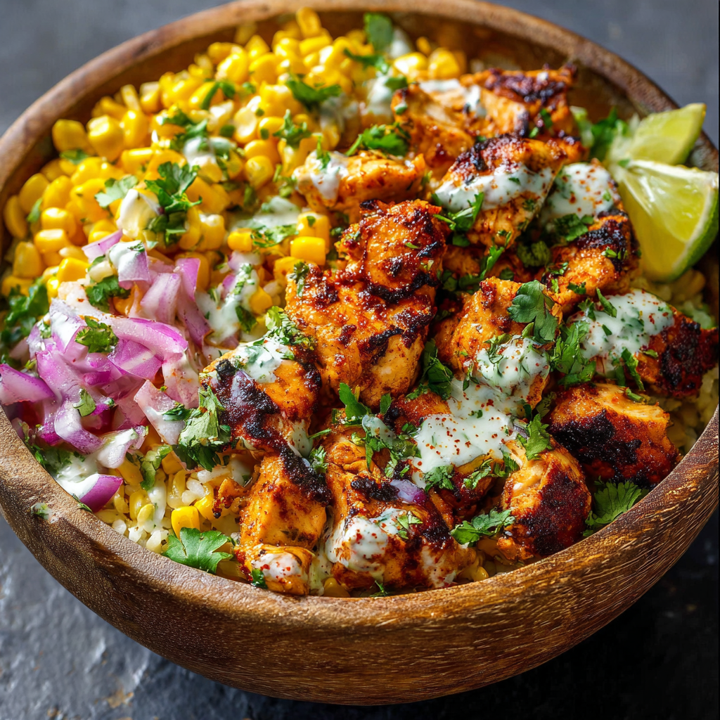 Prepared bowls on a wooden table with garnishes