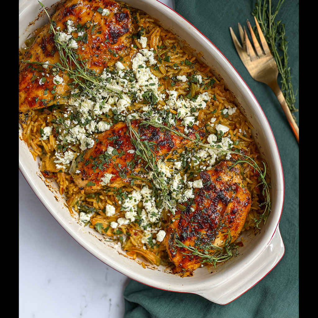 Chicken in Herb Butter with Rice Pilaf