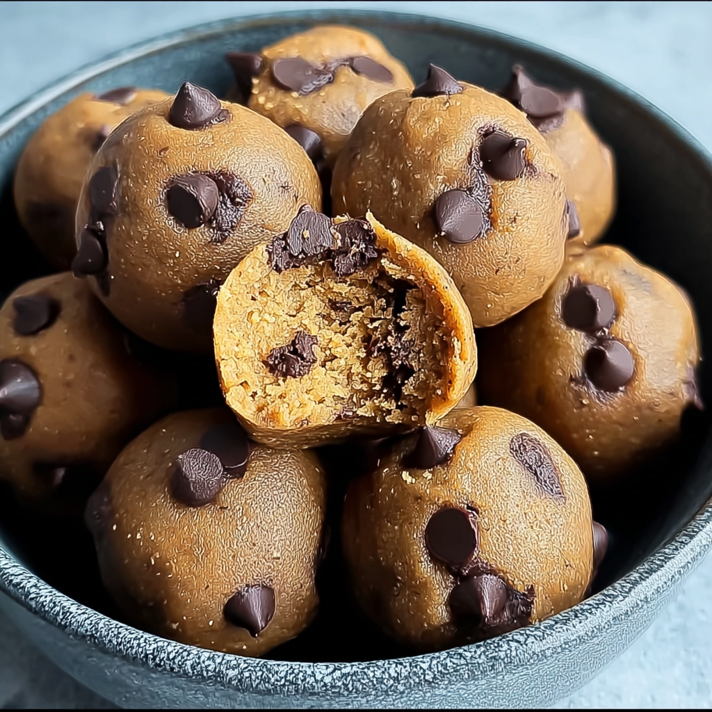 Mixing bowl with cashew butter and protein powder