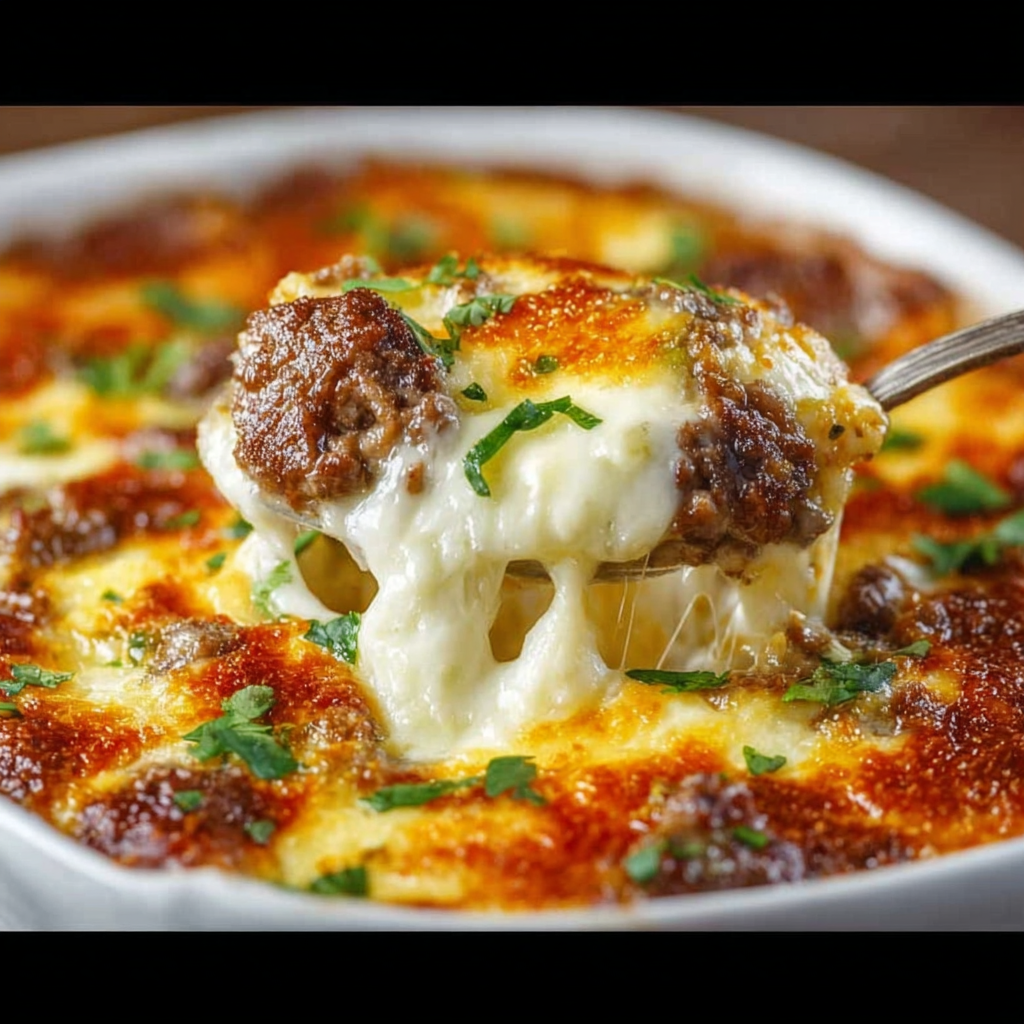 Low Carb Philly Cheesesteak Casserole