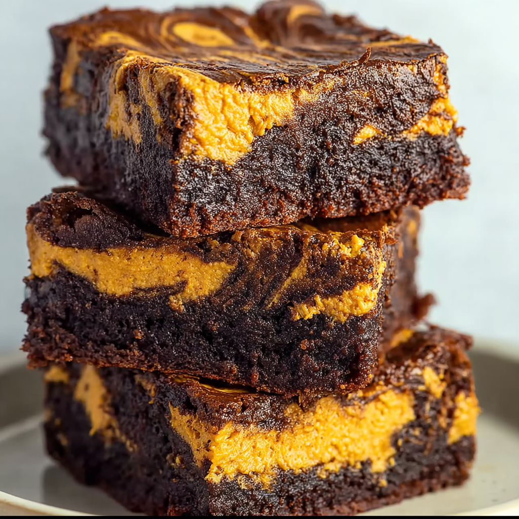 Pumpkin Swirl Brownies