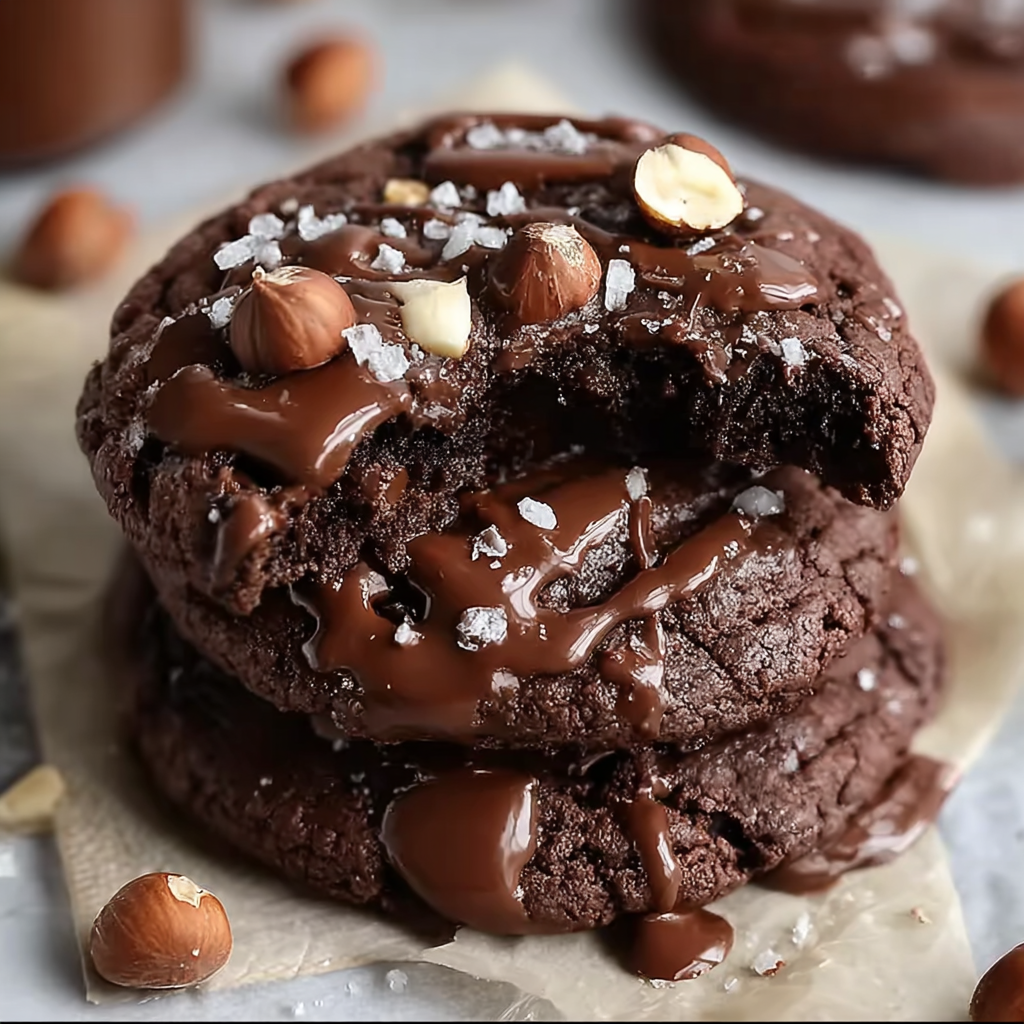 Hazelnut Mudslide Cookies
