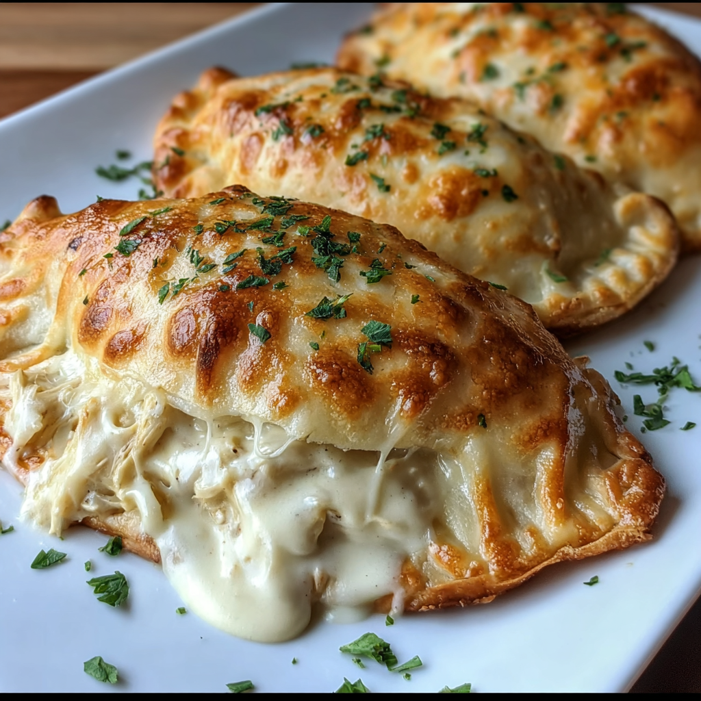 Air fryer calzones golden and crispy