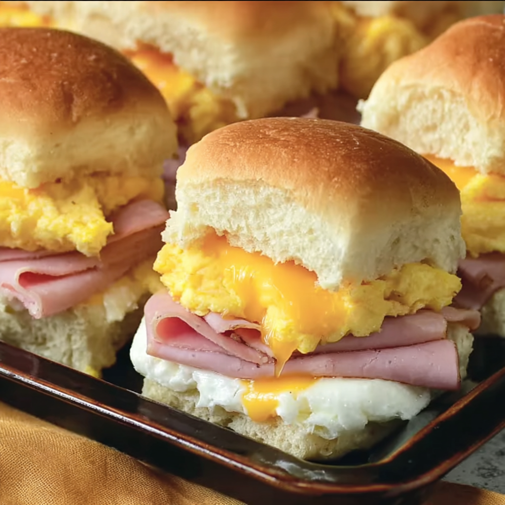 Peameal Bacon Breakfast Sliders