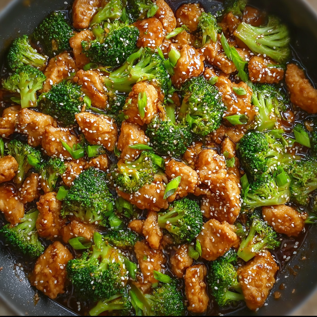 Honey Sesame Chicken and Broccoli