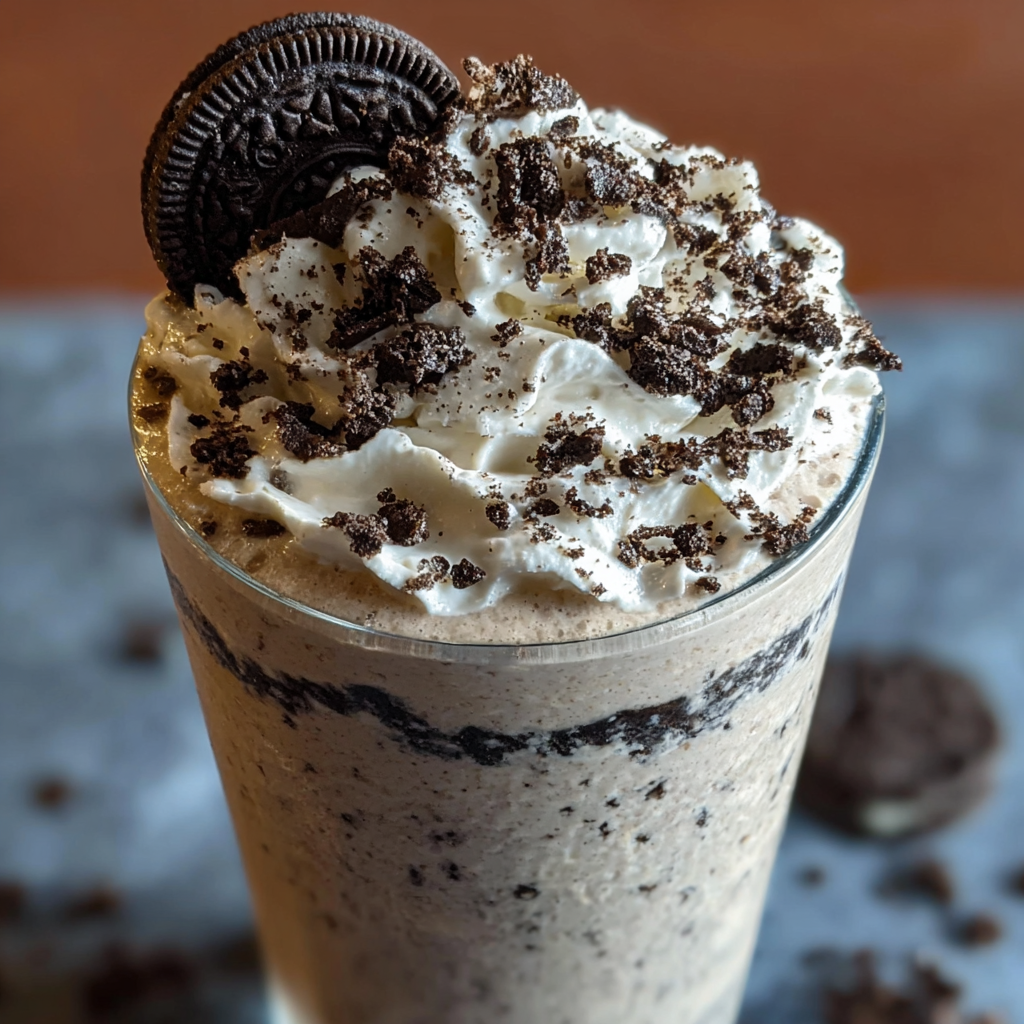 Blender with milkshake ingredients