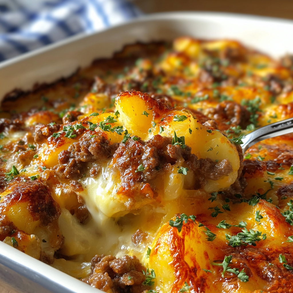 Ground Beef Casserole Potatoes (Print Version)