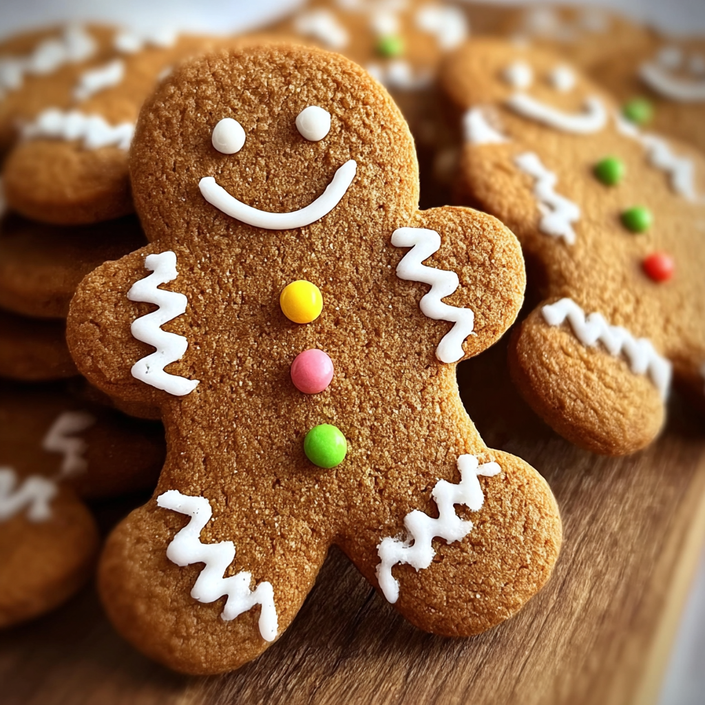 Chewy Gingerbread Man Cookies
