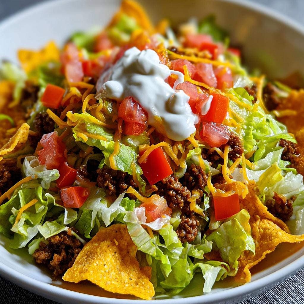 Dorito Taco Salad — Easy and Crunchy