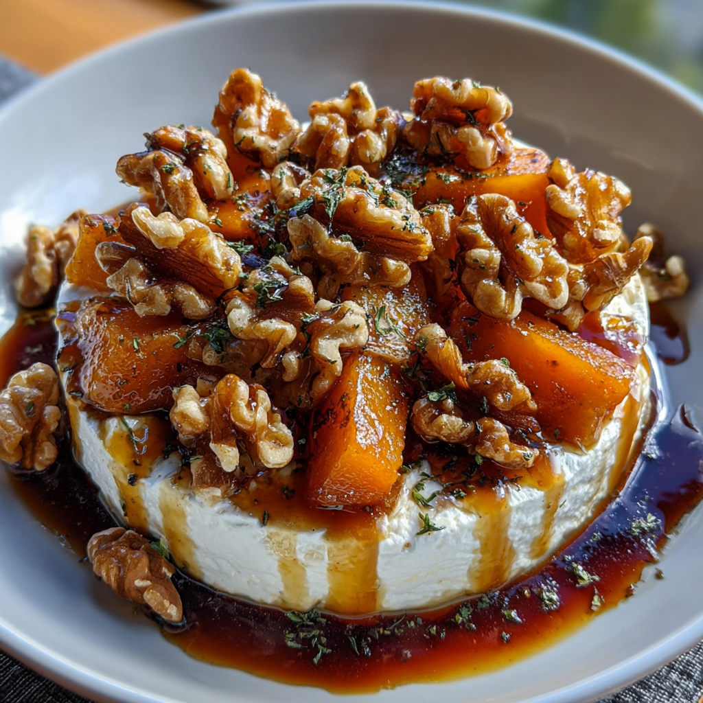 Walnut Maple Goat Cheese Sweet Potatoes