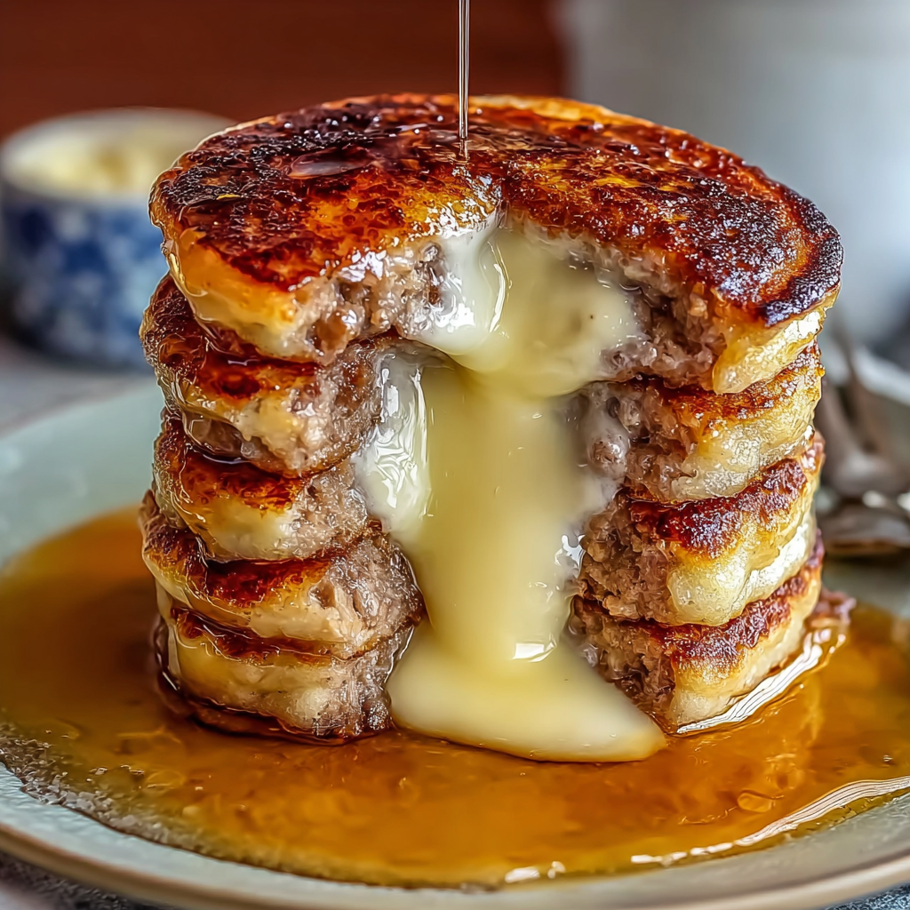 Sausage Dipped Pancakes Delight